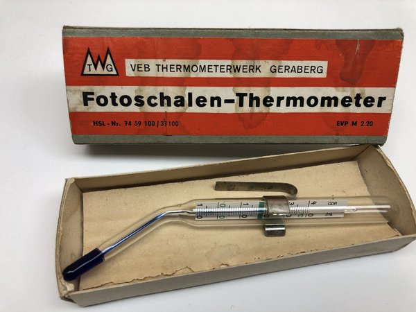 DDR Fotoschalen Thermometer VEB Thermometerwerk Geraberg
